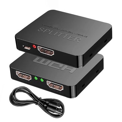 4K HDMI Splitter HD 1080p Video HDMI Switch 1X2 Splitter 1 in 2 Out Distributor Amplifier Dual Display For HDTV DVD PS3 Xbox