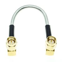 【DT】SMA Male Right Angle to SMA Male RA 90 Degree Plug connector RG402 RG-402 Semi Flexible Coaxial Cable 0.141" 50ohm  hot