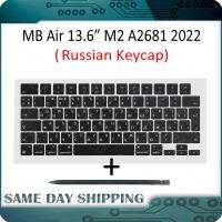 2022 Laptop A2681 Russian RU Russia Key Keycaps Keys Cap Scissor Keyboards Black Blue for Macbook Air M2 13.6 Retina