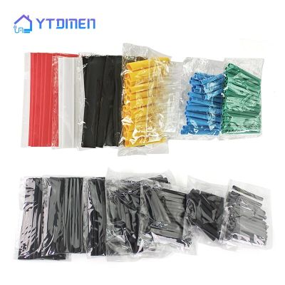 127Pcs 2:1 Heat Shrink Tube Polyolefin Heat Cable Wire Shrink Tube Shrinkable Sleeve Insulation Wire Shrink Cable DIY Electrical Circuitry Parts