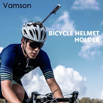 Vamson ที่ยึด Insta360 X3หนึ่ง X2ปรับได้ขยายจักรยานสายรัดหมวกนิรภัยเข็มขัดรัดหัวจักรยานอะแดปเตอร์สำหรับโกโปร11 10อุปกรณ์เสริม