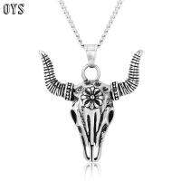 OYS จี้สร้อยคอหัวแกะทำจากสแตนเลสดีไซน์ใหม่ XL079