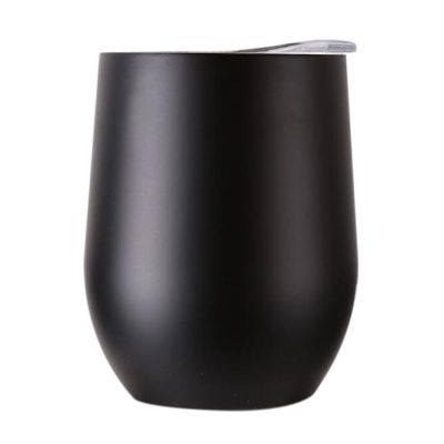 New 12 Oz Stainless Steel Tumbler with Lid Wine Tumbler Double Wall Vacuum Insulated Travel Tumbler Cup for Coffee Wine