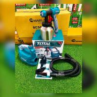 TOTAL กาพ่นสีไฟฟ้า รุ่น TT5006-2 500วัตต์  (Electric Paint Sprayer) กระป๋องอลูมิเนียม ระบบ HVLP รุ่นงานหนัก กาพ่นสีไฟฟ้า พ่นสี เครื่องพ่น จัดส่ง KERRY