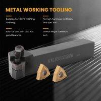 Set of 20mm Lathe Turning Tool Holder MWLNR2020K08 + 10 WNMG0804 Carbide Inserts