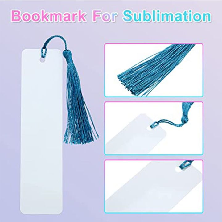 yf-15pcs-sublimation-blank-bookmark-heat-transfer-metal-aluminum-with-hole-and-colorful-tassels-double-sided-printing-1mm