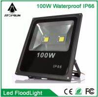 LED Flood Light 100W Warm Light ไฟสปอร์ตไลท์ โคมไฟ โคมไฟสนาม แสงสีวอร์ม (0441)