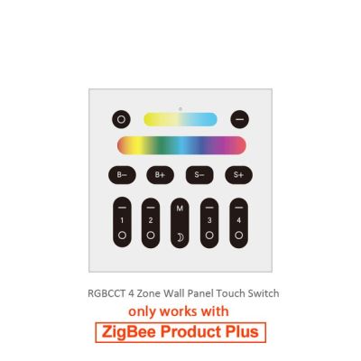 Yingke Dopto Zigbee Rgbct ตัวควบคุมไฟ Led บวก Rgb CC สมาร์ททำงานกับ Amazon Alexa Echo 3.0 Gateway แอปรีโมทคอนโทรล12V 24V