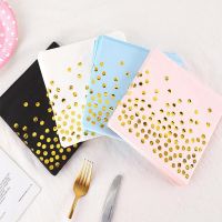 Creative Rose Gold Dot Napkin Disposable Paper Towel Paper Napkins for Birthday Party Supplies Birthday Party Decoration