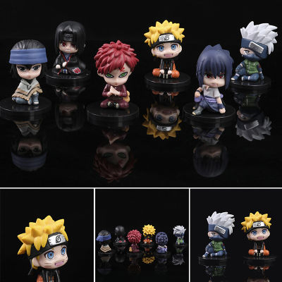 6pcs/set Naruto Sitting Styles Toy Figure Toys Cartoon Character Doll Model forcuteKid ChildrenNaruto Sitting Styles Figure ToyCartoon Character Doll Model