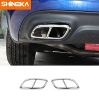 SHINEKA Car Exhaust Cover For Dodge Charger Car Rear Tail Throat Decoration Stickers Accessories For Dodge Charger 2015+