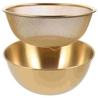 【CC】❏❉﹍  Drain Basket Sink Mesh Strainer Wire Fruit Countertop Rice Metal Colander Drainer Sieve