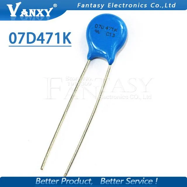 100pcs varistor 07D471K 470V piezoresistor 7D471K 07D471 | Lazada PH