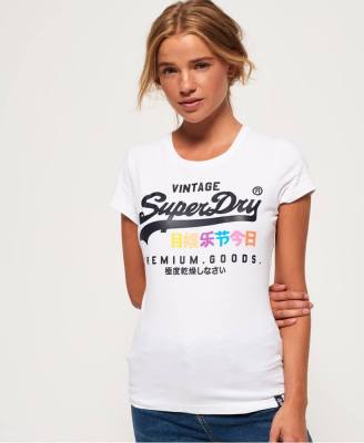 SUPERDRY PREMIUM GOODS PUFF ENTRY T-Shirt - เสื้อยืดสำหรับผู้หญิง