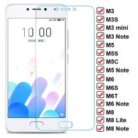 9D HD Tempered Glass For Meizu M5 M6 Note M3 mini M8 Lite Glas Screen Protector M3S M5S M5C M6S M6T Safety Protective Film Case