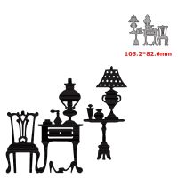 【YF】 metal cutting dies cut die mold table chair lamp decoration diy Scrapbook paper craft knife mould blade punch stencils