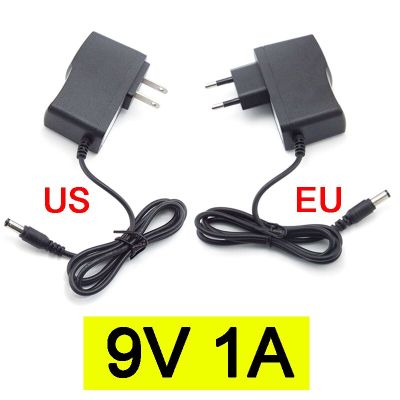 【Clearance】 9 V 1A 1000ma AC 100V-240V DC 9โวลต์ตัวแปลงอะแดปเตอร์สำหรับกล้องวงจรปิด Charger US/EU ปลั๊ก5.5mmx2 1 2.5มม.