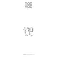 NooYoo ต่างหูสำหรับผิวแพ้ง่าย Ear Cuff DOUBLE STAR Surgical Steel