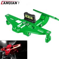 Universal Motorcycle License Plate Bracket With Light For Plate FOR KAWASAKI NINJA 400R NINJA 650R NINJA ER6F NINJA ER6N