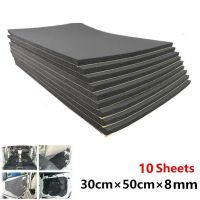 (Allen Materials) พิสูจน์เสียงผ้าฝ้ายกันที่เก็บเสียงสำหรับรถบรรทุก,ขนาด30X50ซม. สติ๊กเกอร์โฟมเทปโฟมสีดำความร้อน