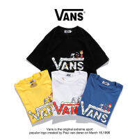 [ส่งของ]Vans Wanz ใหม่ Hot Look เสื้อยืดลําลองสําหรับผู้ชายผู้หญิงผ้าฝ้ายแขนสั้นเหมาะกับการวิ่ง