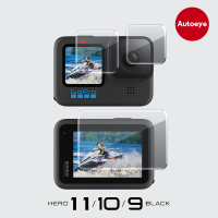 เคสกระจกนิรภัยป้องกันหน้าจอสำหรับ GoPro Hero 11 10 9 Black เลนส์ป้องกันฟิล์มป้องกัน Gopro 11 10 9 Go Pro อุปกรณ์เสริม