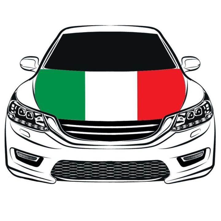 Italy Car Bonnet Banner, Italy Car Hood Cover flag,Engine Flag,100 spandex,