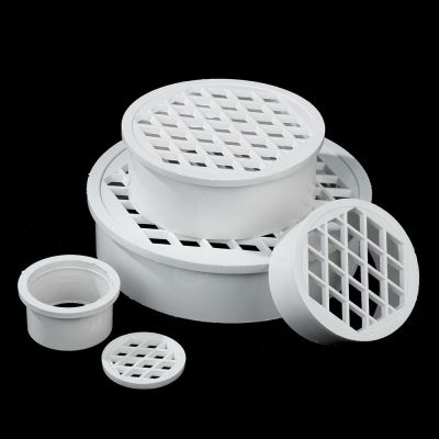 2/5Pcs Insert Type Simple Floor Drain Outdoor Drainage Fittings Garden Balcony Roof Round Filter Net Pipe End Cap Filter  by Hs2023
