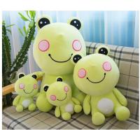 【cw】 New smile frog plush 25/40/60cm sitting big eyes soft toys cute design Cushion Children girlfriends gifts