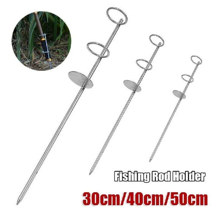 WOOAHH Portable Accessories Rod Rest Stand Stainless Steel 30/40/50cm