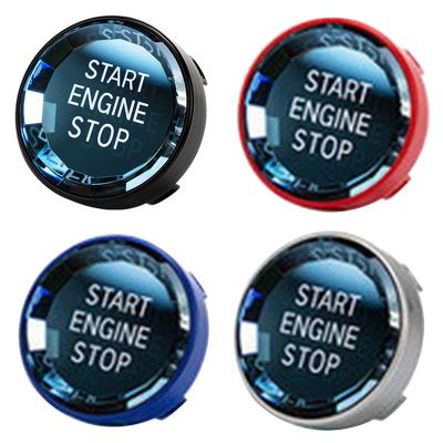 Car Interior Switch Cover Crystal One-Key Engine Start Stop Button Sticker Trim for - 3/5 Series E70 E90 E60