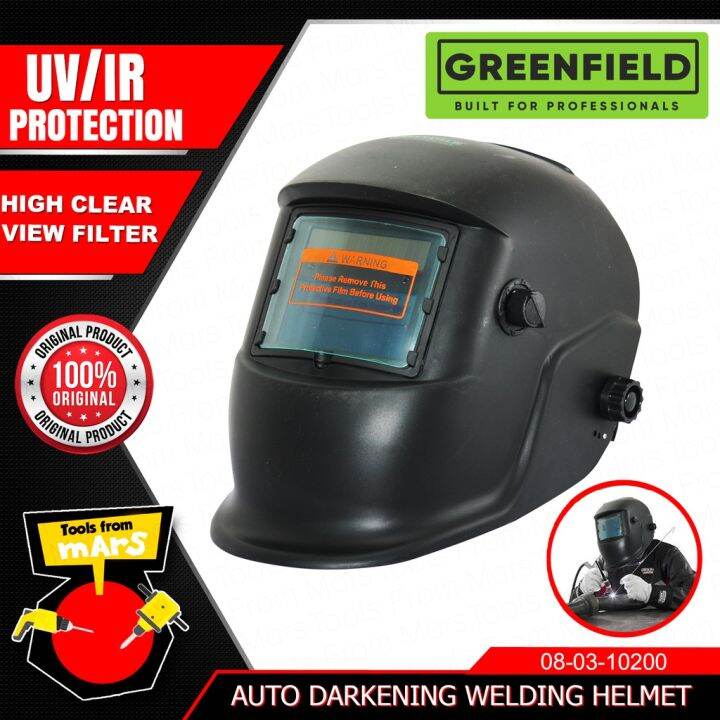 GREENFIELD Welding Helmet Mask Auto Darkening 080320100 •TOOLS FROM