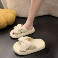 Thick-Soled Fashionable Bow-Knot Sandals Womens Outerwear With A Shit-Stepping Feel Internet Korean Cross-Strap Flip-Flops