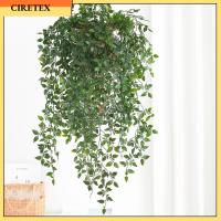 CIRETEX ของขวัญสำหรับเด็ก เครื่องประดับสำหรับงานแต่งงาน ของตกแต่งบ้าน ใบไม้มันดาลาเทียม พวงมาลัยเถาองุ่น พวงหรีดแขวนผนัง ต้นไม้เหมือนจริง