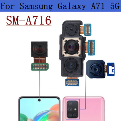 Kamera Depan Belakang Unang Samsung Galaxy A71 A716F 5G A716B A716V Belakang Belakang Belakang Menghadai Bahagian Penggantian Modul Kamera Wide