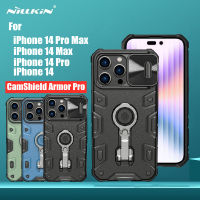 NILLKIN CamShield Armor Pro Case สำหรับ iPhone 14 Pro Max ปลอก iPhone 14 Max กรณี iPhone 14Pro TPU + PC Case พร้อมกล้องสไลด์ป้องกันโทรศัพท์ Case