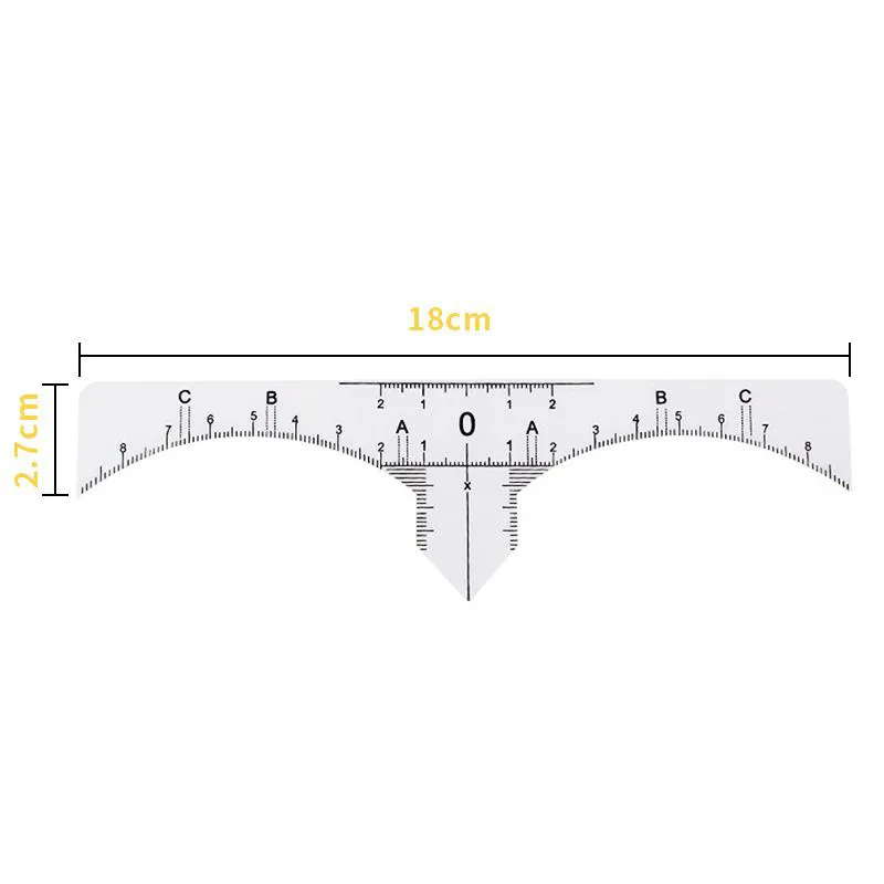100pcs eyebrow ruler disposable eyebrow ruler sticker adhesive eyebrow microblading ruler guide for permanent makeup lazada ph