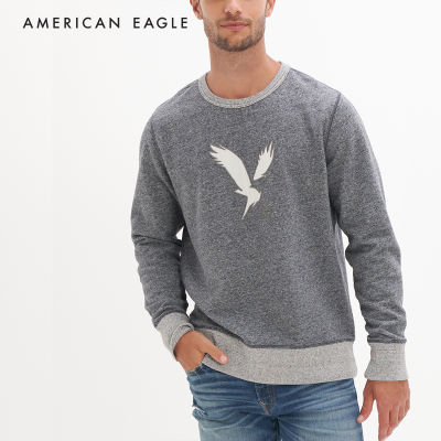 American Eagle Crew Neck Graphic Sweatshirt เสื้อ สเวตเชิ้ต ผู้ชาย กราฟฟิค คอกลม  (EMSC 019-1945-029)