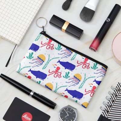 Cute Cartoon Animal Coin Purse Women Mini Canvas Card Holder Small Wallet Pouch Daily Storage Bag Kawaii Pen Bag For Kids Girls