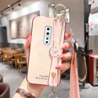 สำหรับ VIVO V17 Pro 6D ชุบซิลิโคนนิ่มหรูหรากันกระแทก + แหวนนาฬิกาขาตั้งเคสโทรศัพท์สำหรับ VIVO V17 Pro ฝาหลัง