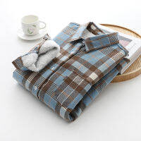 Womens Plaid Shirt Oversize Blouses Female Long Sleeve Buck Camp Flannel Warm Button Up Shirts Top Clothing 2021 Winter