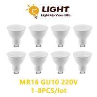 [HOT QQZIWWUJJWG 104] MR16 GU10 GU5.3 LED Spotlight หลอดไฟ3W 8W AC220V Warm แสงสีขาวเหมาะสำหรับโคมดาวน์ไลท์แทนหลอดฮาโลเจน50วัตต์