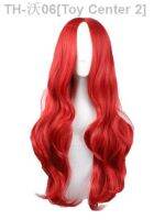 Curly Wigs Fei-Show Synthetic Heat Resistant Fiber Long Red Middle Part Line Hair Costume Cos-play Women Peruca Female Hairpiece [ Hot sell ] Toy Center 2