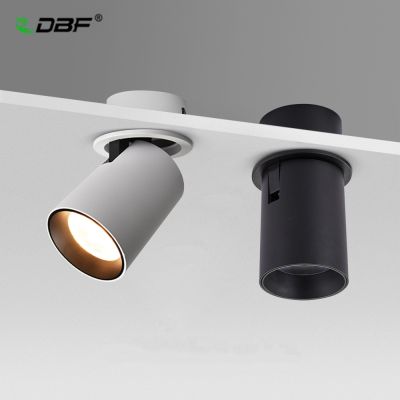 卐❐✽ [DBF]Foldable Recessed Ceiling Downlight 7W 12W Black/White Housing 360 Degrees Rotatable 3000K/4000K/6000K Ceiling Spot Light