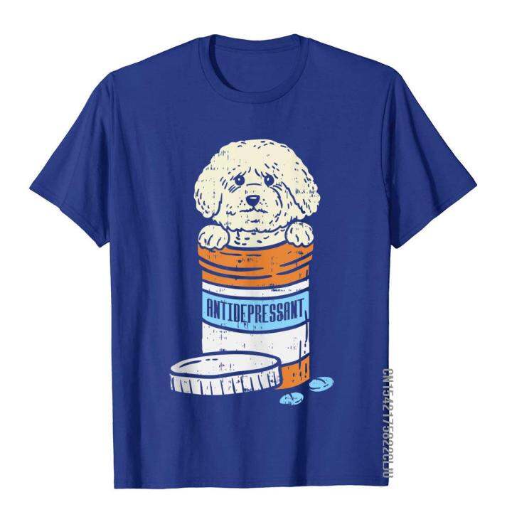 antidepressant-bichon-frise-medicine-cute-pet-dog-lover-gift-t-shirt-brand-new-high-street-cotton-men-tops-amp-tees-fashionable