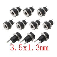 DC-022B 3.5x1.3mm DC Power Female Jack Panel Mount Connector 3.5x1.3mm DC Socket 2 leg Terminals Plug Adapter