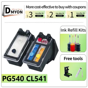 Hicor Ink Cartridges Remanufactured 540XL 541XL PG540 CL541 540 541 Inkjet  Combo Set for Canon MG3650 MG3250 MG2150 MG3100