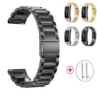 ﹉◄ Metal strap For Huawei talkBand B6 Strap B6 B3 watch 16mm Stainless Steel strap for huawei B6 band Bracelet Accessories correa