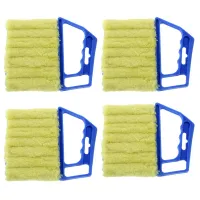 4Pcs Handheld Blind Cleaner Shutter Curtain Brush Dust Remover for Air Conditioning/Car Vent/Fan/Shutters