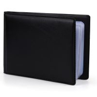 Leather 40 Cards ID Credit Card Holder Book Organizer Business Men